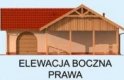 Projekt garażu G269 garaż czterostanowiskowy z pomieszczeniem gospodarczym - elewacja 4