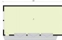 Projekt garażu G270 garaż trzystanowiskowy - rzut przyziemia