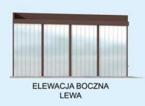 Elewacja projektu GB9 projekt garażu blaszanego dwustanowiskowego - 2