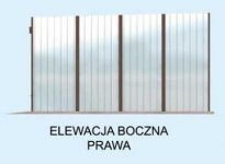 Elewacja projektu GB9 projekt garażu blaszanego dwustanowiskowego - 4