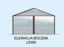 Elewacja projektu GB11 projekt garażu dwustanowiskowego - 2