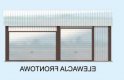 Projekt garażu GB11 projekt garażu dwustanowiskowego - elewacja 1