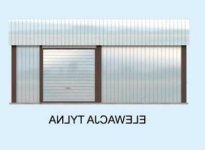 Elewacja projektu GB11 projekt garażu dwustanowiskowego - 3 - wersja lustrzana