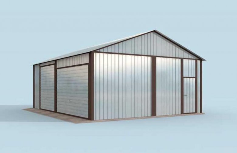 Projekt garażu GB11 projekt garażu dwustanowiskowego