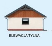 Elewacja projektu G272 garaż dwustanowiskowy z pomieszczeniem gospodarczym - 2