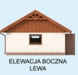 Elewacja projektu G273 garaż dwustanowiskowy z pomieszczeniem gospodarczym - 4