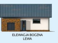 Elewacja projektu G274 garaż dwustanowiskowy z pomieszczeniem gospodarczym - 2