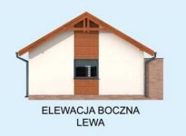 Elewacja projektu G278 wiata garażowa - 2