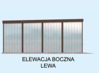 Elewacja projektu GB14 projekt garażu blaszanego dwustanowiskowego - 2