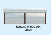 Elewacja projektu GB15 projekt garażu blaszanego dwustanowiskowego - 3