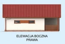 Elewacja projektu G286 garaż dwustanowiskowy z werandą - 3