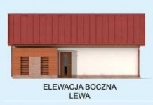 Elewacja projektu G286 garaż dwustanowiskowy z werandą - 4