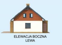 Elewacja projektu AVALON dom mieszkalny jednorodzinny z poddaszem użytkowym - 2