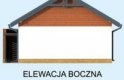 Projekt garażu G287 garaż dwustanowiskowy z pomieszczeniem gospodarczym - elewacja 3