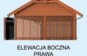 Projekt garażu G289 - elewacja 2