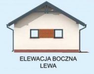 Elewacja projektu G292 garaż dwustanowiskowy z pomieszczeniem gospodarczym - 2