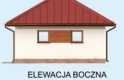 Projekt garażu G293 garaż dwustanowiskowy z pomieszczeniem gospodarczym - elewacja 3