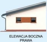 Elewacja projektu G294 garaż dwustanowiskowy z pomieszczeniem gospodarczym - 3