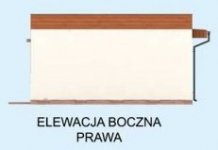 Elewacja projektu G296 garaż dwustanowiskowy z pomieszczeniem gospodarczym - 3