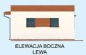 Projekt garażu G296 garaż dwustanowiskowy z pomieszczeniem gospodarczym - elewacja 4