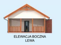 Elewacja projektu G301 budynek gospodarczy bez bramy - 2