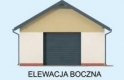 Projekt garażu G302 - elewacja 2