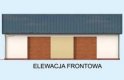 Projekt garażu G303 garaż dwustanowiskowy - elewacja 1