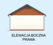 Elewacja projektu G303 garaż dwustanowiskowy - 4