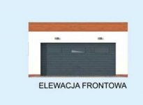 Elewacja projektu G309 garaż dwustanowiskowy - 1