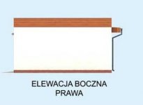 Elewacja projektu G309 garaż dwustanowiskowy - 4