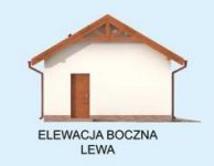 Elewacja projektu G305A garaż trzystanowiskowy - 2