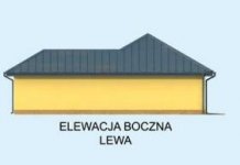 Elewacja projektu G306 garaż trzystanowiskowy - 2