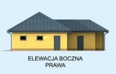 Elewacja projektu G306 garaż trzystanowiskowy - 4