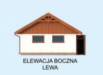 Elewacja projektu G310 jednostanowiskowy z pomieszczenie gospodarczym - 2