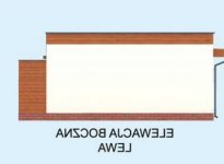 Elewacja projektu G311 garaż jednostanowiskowy z pomieszczeniem gospodarczym - 2 - wersja lustrzana