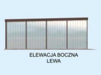 Elewacja projektu GB17 projekt garażu blaszanego dwustanowiskowego - 2