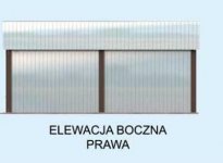 Elewacja projektu GB20 projekt garażu blaszanego dwustanowiskowego - 3