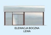 Elewacja projektu GB20 projekt garażu blaszanego dwustanowiskowego - 4