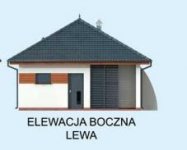 Elewacja projektu G315 garaż dwustanowiskowy z pomieszczeniem gospodarczym i altaną - 2