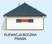 Elewacja projektu G315 garaż dwustanowiskowy z pomieszczeniem gospodarczym i altaną - 4