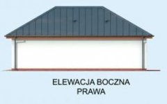 Elewacja projektu G320 garaż dwustanowiskowy z pomieszczeniem gospodarczym i altaną - 4