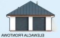 Projekt garażu G320 garaż dwustanowiskowy z pomieszczeniem gospodarczym i altaną - elewacja 1