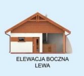 Elewacja projektu G314 garaż dwustanowiskowy z pomieszczeniem gospodarczym i werandą - 2