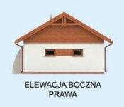 Elewacja projektu G314 garaż dwustanowiskowy z pomieszczeniem gospodarczym i werandą - 4