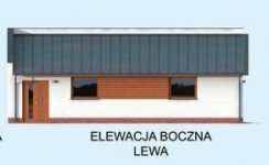 Elewacja projektu G318 garaż dwustanowiskowy z pomieszczeniem gospodarczym - 2