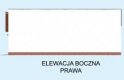 Projekt garażu G318 garaż dwustanowiskowy z pomieszczeniem gospodarczym - elewacja 3