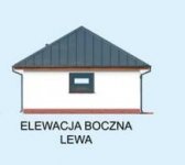 Elewacja projektu G319 garaż dwustanowiskowy z pomieszczeniem gospodarczym - 2