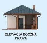 Elewacja projektu G312 budynek gospodarczy bez bramy - 4