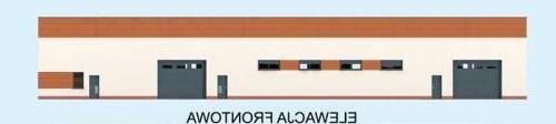 Elewacja projektu G313 Garaż / Magazyn z pomieszczeniami gospodarczymi - 1 - wersja lustrzana