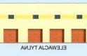 Projekt garażu G317 garaż wielostanowiskowy, dwupoziomowy - elewacja 4